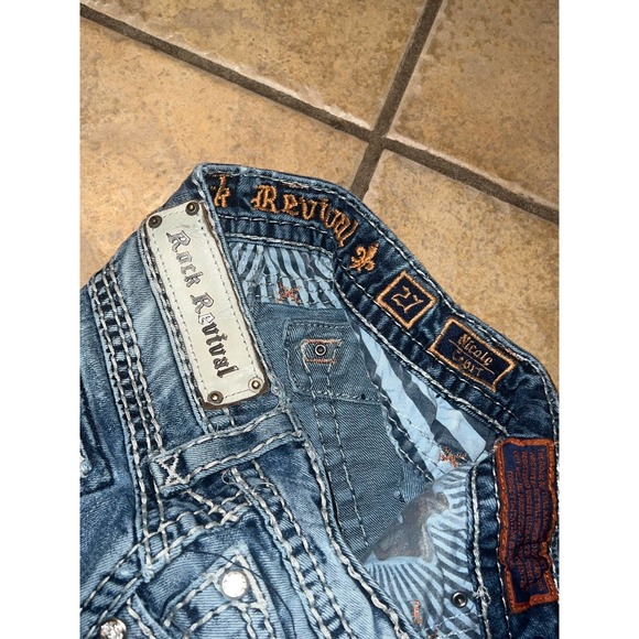 Rock Revival Nicole Capri Jeans Size 27 - Picture 4 of 4